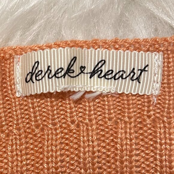 DEREK HEART Womans Light Orange Tank Top SIZE S - Picture 3 of 4